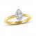 Forever Connected Diamond Ring 1/5 ct tw Pear/Round-Cut 10K Two-Tone Gold