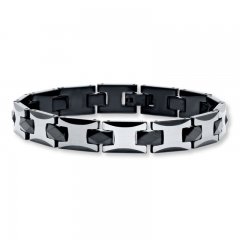 Men's Bracelet Tungsten Black Ion Plating