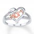 Mom Heart Ring 1/20 ct tw Diamonds 10K Two-Tone Gold