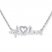 Heartbeat Necklace 1/15 ct tw Diamonds Sterling Silver