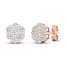 Diamond Fashion Earrings 1/3 ct tw Round-cut 10K Rose Gold