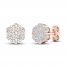 Diamond Fashion Earrings 1/3 ct tw Round-cut 10K Rose Gold