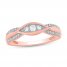 Diamond Anniversary Ring 1/5 ct tw 10K Rose Gold