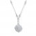 Filigree Necklace 1/10 ct tw Diamonds Sterling Silver