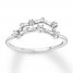 Capricorn Zodiac Ring 1/10 ct tw Diamonds Sterling Silver