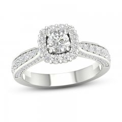 Diamond Engagement Ring 1-1/5 ct tw 14K White Gold