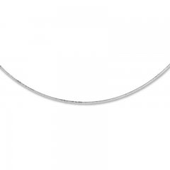 Wire Necklace Sterling Silver 16" Length