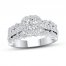 Certified Diamond Engagement Ring 1-3/8 ct tw 14K White Gold