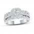 Certified Diamond Engagement Ring 1-3/8 ct tw 14K White Gold