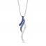 Le Vian Ombré Sapphire Necklace 14K Vanilla Gold 18"