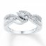 Diamond Ring 1/3 ct tw Round-cut Sterling Silver