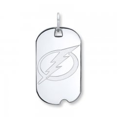 NHL Tampa Bay Lightning Dog Tag Sterling Silver