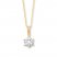 Diamond Necklace 1/3 ct tw Round-cut 14K Yellow Gold