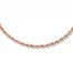 Rope Necklace 14K Rose Gold 18" Length