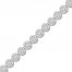 Diamond Bracelet 2 ct tw Round-cut 10K White Gold