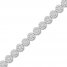 Diamond Bracelet 2 ct tw Round-cut 10K White Gold