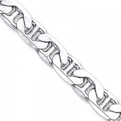 Men's Bracelet Anchor Chain Sterling Silver