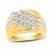 Men's Diamond Ring 1 ct tw Round-cut 10K Yellow Gold