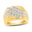 Men's Diamond Ring 1 ct tw Round-cut 10K Yellow Gold