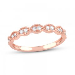 Diamond Anniversary Ring 1/10 ct tw 10K Rose Gold