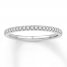 Diamond Wedding Band 1/8 ct tw 10K White Gold