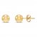 Ball Stud Earrings 14K Yellow Gold 5mm