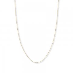 Ball Chain Necklace 14K Two-Tone Gold 20" Length