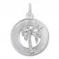 Maui Palm Tree Charm Sterling Silver