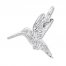 Hummingbird Charm Sterling Silver