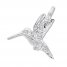 Hummingbird Charm Sterling Silver