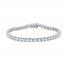 Diamond Tennis Bracelet 10 ct tw Round-cut 10K White Gold 7.5"