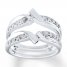 Diamond Enhancer Ring 1/3 ct tw Round-cut 10K White Gold