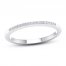 Diamond Wedding Band 1/15 ct tw Round-cut 10K White Gold