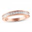 Diamond Wedding Band 3/4 ct tw Princess-cut 14K Rose Gold