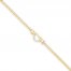 Heart Anklet 14K Yellow Gold