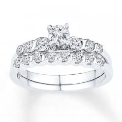 Diamond Bridal Set 1/2 carat tw 10K White Gold