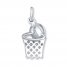 Basketball in Hoop Sterling Silver Charm