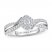 Adrianna Papell Diamond Engagement Ring 1/4 ct tw 14K White Gold