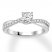 Diamond Engagement Ring 5/8 ct tw Round-cut 10K White Gold