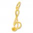 Treble Clef Charm 14K Yellow Gold