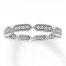 Diamond Anniversary Band 1/5 ct tw Round-cut 10K White Gold