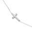 Cross Bracelet 14K White Gold