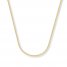 Wheat Chain Necklace 14K Yellow Gold 20" Length