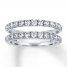 Previously Owned Diamond Enhancer Band 1 ct tw Round-cut 14K White Gold