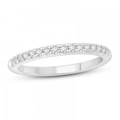 Diamond Wedding Band 1/4 ct tw Round-cut 14K White Gold