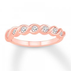 Diamond Anniversary Band 1/3 ct tw Round-cut 14K Rose Gold