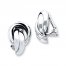 Knot Clip-On Earrings Sterling Silver