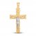 Crucifix Charm 14K Two-Tone Gold