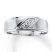 Men's Diamond Wedding Band 1/10 ct tw 10K White Gold