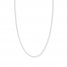 16" Figaro Chain Necklace 14K White Gold Appx. 1.28mm